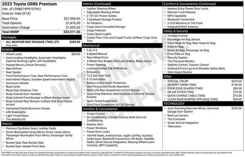 Halo 2023 Toyota GR86 Premium