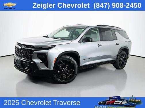 Sterling Gray Metallic 2025 Chevrolet Traverse RS