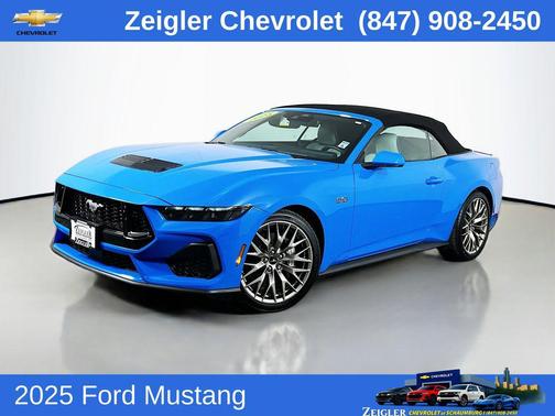 Blue 2025 Ford Mustang GT Premium
