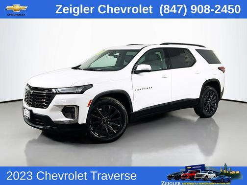 Summit White 2023 Chevrolet Traverse RS