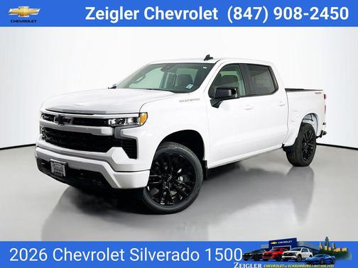 Summit White 2026 Chevrolet Silverado 1500 RST