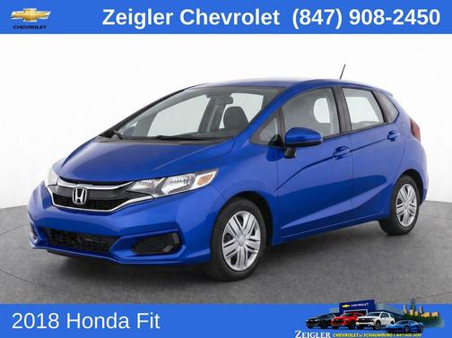 Aegean Blue Metallic 2018 Honda Fit LX