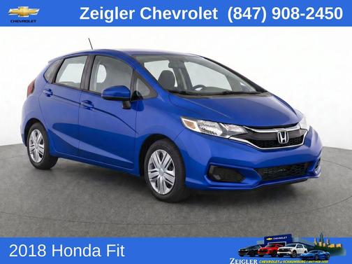 Aegean Blue Metallic 2018 Honda Fit LX