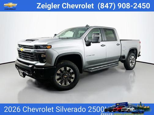 Sterling Gray Metallic 2026 Chevrolet Silverado 2500 Custom