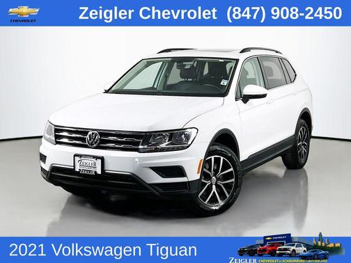 Pure White 2021 Volkswagen Tiguan 2.0T SE 4MOTION