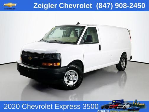 Summit White 2020 Chevrolet Express 3500 RWD 3500 Regular Wheelbase WT