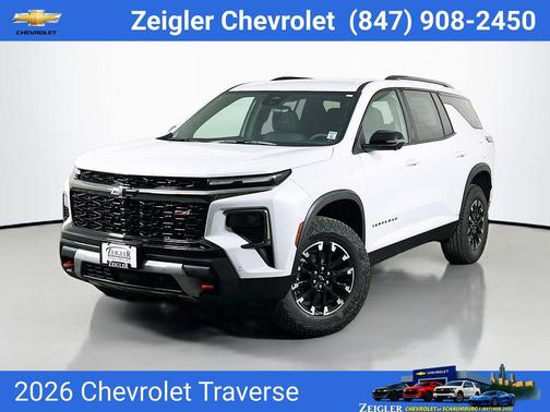 Polar White Tricoat 2026 Chevrolet Traverse AWD Z71