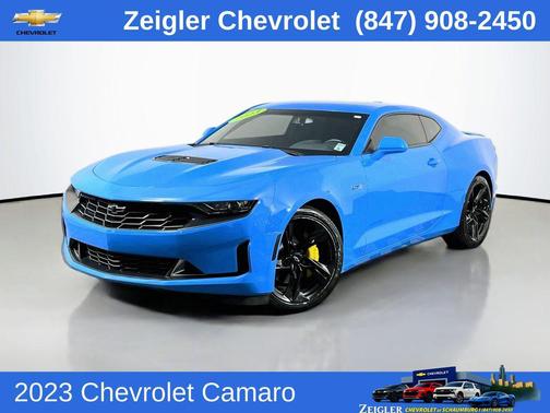 Rapid Blue 2023 Chevrolet Camaro RWD Coupe LT1