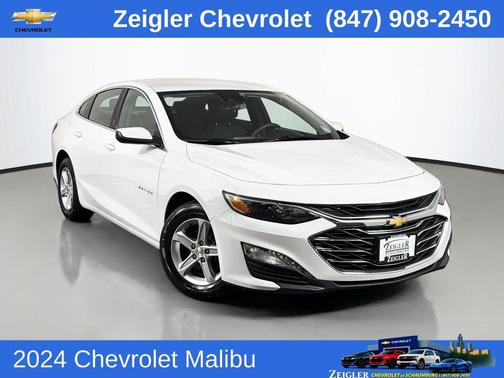 Summit White 2024 Chevrolet Malibu FWD 1LT