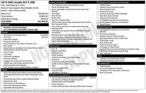 2015 GMC Acadia SLT-2