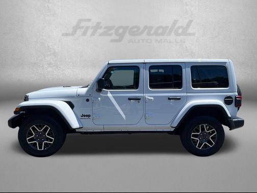 Bright White Clearcoat 2025 Jeep Wrangler 4-Door Sahara 4x4