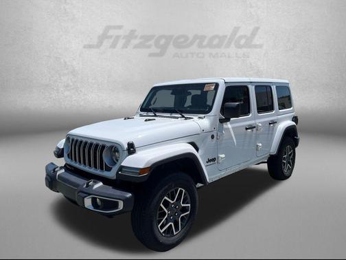 Bright White Clearcoat 2025 Jeep Wrangler 4-Door Sahara 4x4