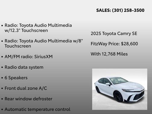 2025 Toyota Camry SE