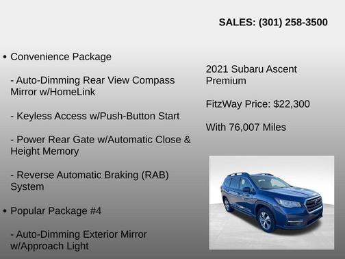2021 Subaru Ascent Premium 7-Passenger