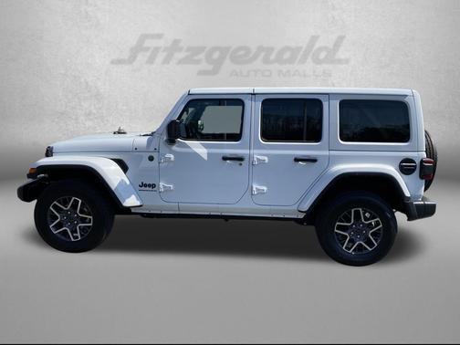 Bright White Clearcoat 2025 Jeep Wrangler 4-Door Sahara 4x4