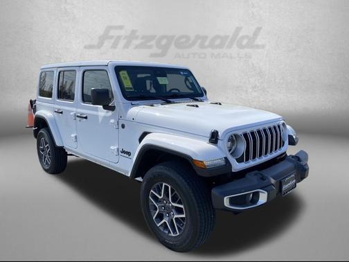 Bright White Clearcoat 2025 Jeep Wrangler 4-Door Sahara 4x4