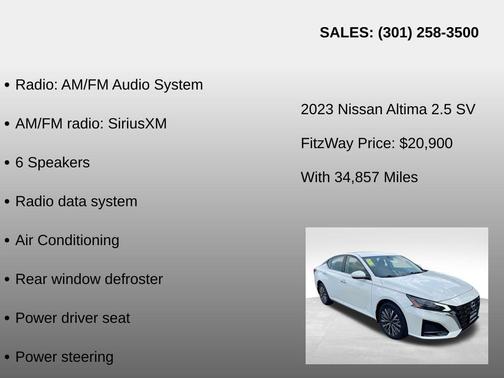 2023 Nissan Altima 2.5 SV