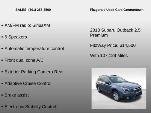 2018 Subaru Outback 2.5i Premium