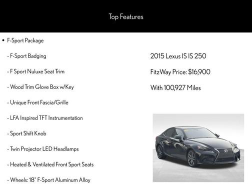 2015 Lexus IS 250 Base