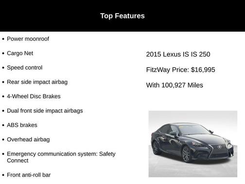 2015 Lexus IS 250 Base