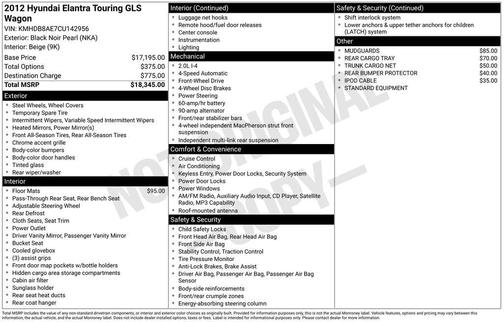 2012 Hyundai Elantra Touring GLS