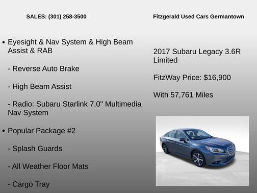 2017 Subaru Legacy Limited