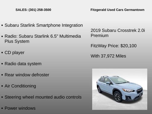2019 Subaru Crosstrek 2.0i Premium