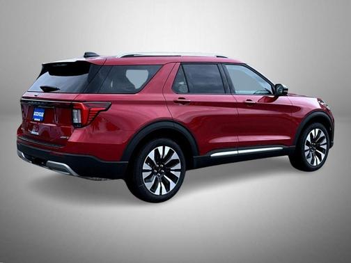 Rapid Red Metallic Tinted Clearcoat 2026 Ford Explorer Platinum