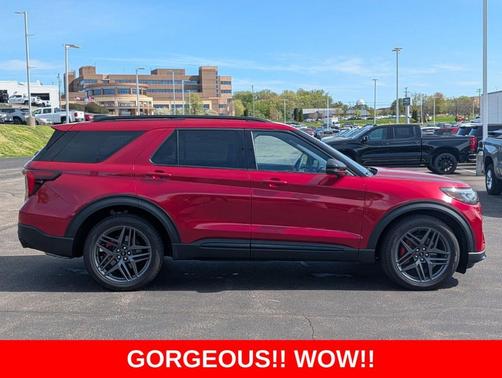 Red Metallic 2025 Ford Explorer ST