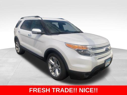 White Platinum Clearcoat Metallic 2014 Ford Explorer Limited