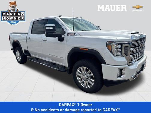 White Frost Tri-Coat 2021 GMC Sierra 3500 Denali