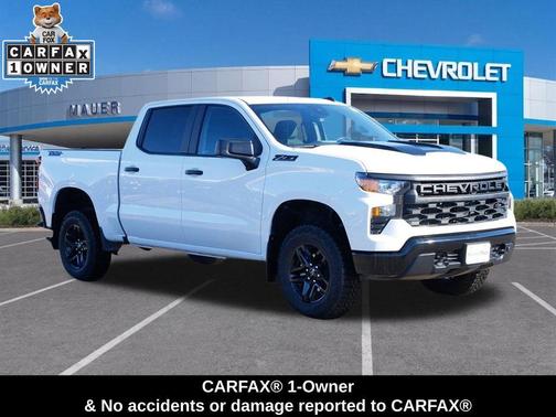 Summit White 2025 Chevrolet Silverado 1500 Custom Trail Boss