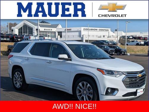 Summit White 2021 Chevrolet Traverse Premier