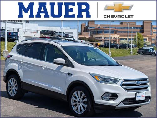 White Platinum Clearcoat Metallic 2017 Ford Escape Titanium