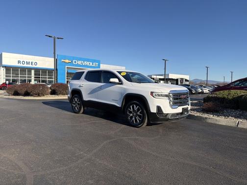 Summit White 2021 GMC Acadia AWD SLE