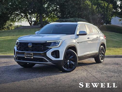 Pure White 2024 Volkswagen Atlas Cross Sport 2.0T SE w/Technology