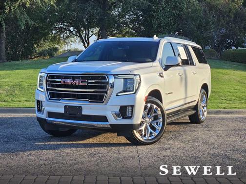 White Frost Tricoat 2021 GMC Yukon XL SLT