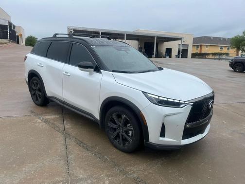 Radiant White/Black Obsidian 2026 INFINITI QX60 AUTOGRAPH