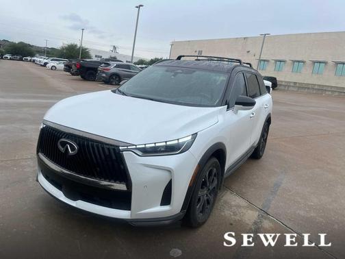 Radiant White/Black Obsidian 2026 INFINITI QX60 AUTOGRAPH