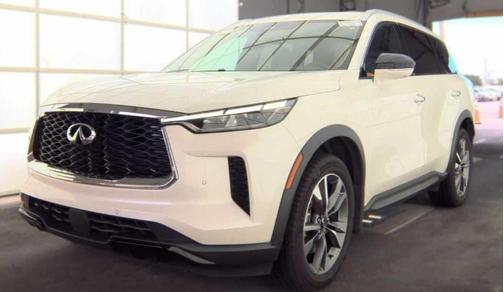 Majestic White 2023 INFINITI QX60 Luxe