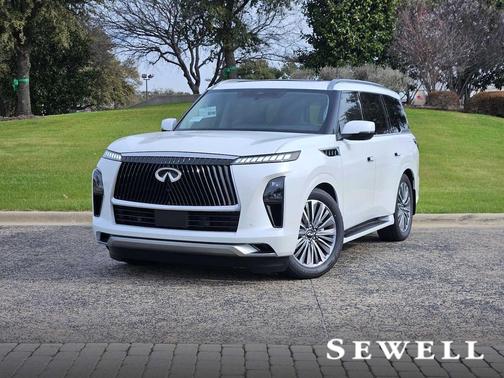 Radiant White 2026 INFINITI QX80 Luxe
