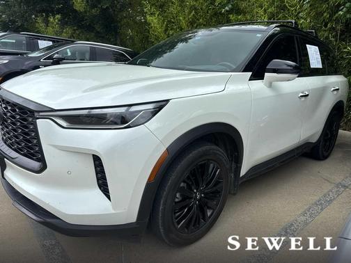 Majestic White/Black Obsidian 2023 INFINITI QX60 AUTOGRAPH