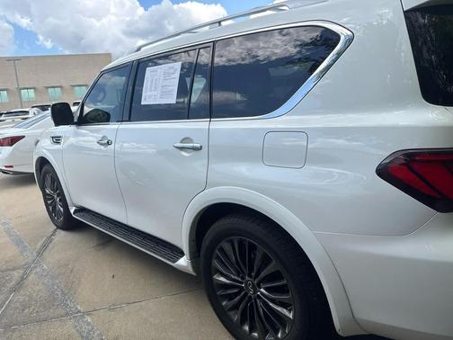 Moonstone White 2021 INFINITI QX80 PREMIUM SELECT AWD