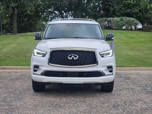 Moonstone White 2021 INFINITI QX80 PREMIUM SELECT AWD