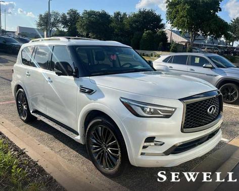 Moonstone White 2021 INFINITI QX80 PREMIUM SELECT AWD