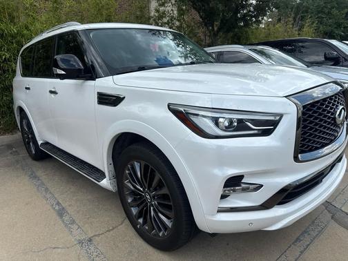 Moonstone White 2021 INFINITI QX80 PREMIUM SELECT AWD