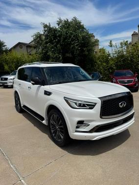 Moonstone White 2021 INFINITI QX80 PREMIUM SELECT AWD