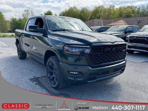 Serrano Green Metallic 2026 RAM 1500 Big Horn/Lone Star
