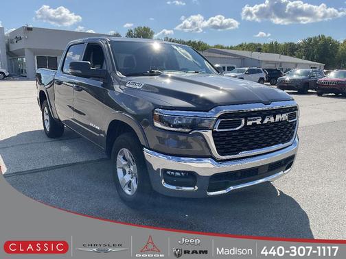 Granite Crystal Metallic Clearcoat 2025 RAM 1500 Big Horn Crew Cab 4x4