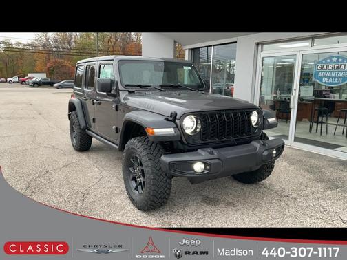 Granite Crystal Metallic Clearcoat 2026 Jeep Wrangler Willys